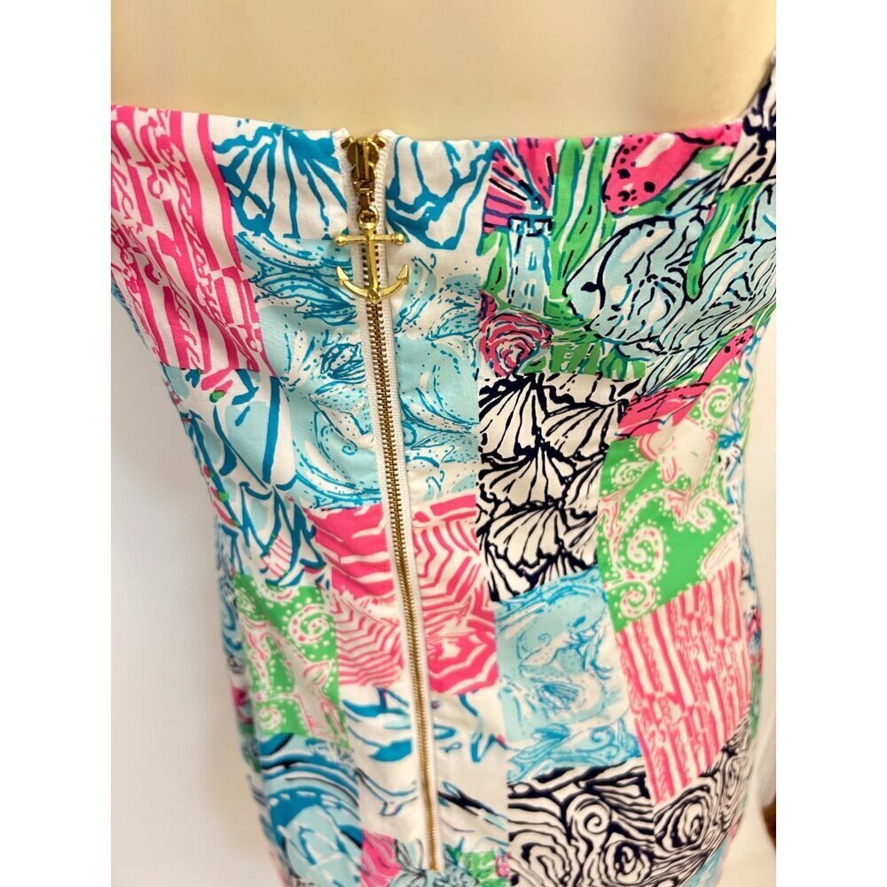 Lilly Pulitzer Idi Shift Patchwork Dress Size 0 - image 6